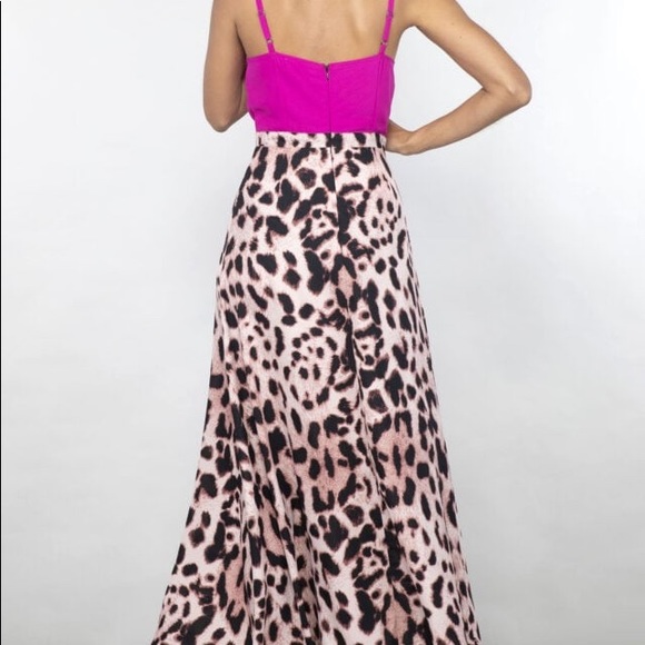 Dancing Leopard Malibu Pink & Blush Leopard Dress - Picture 2 of 6